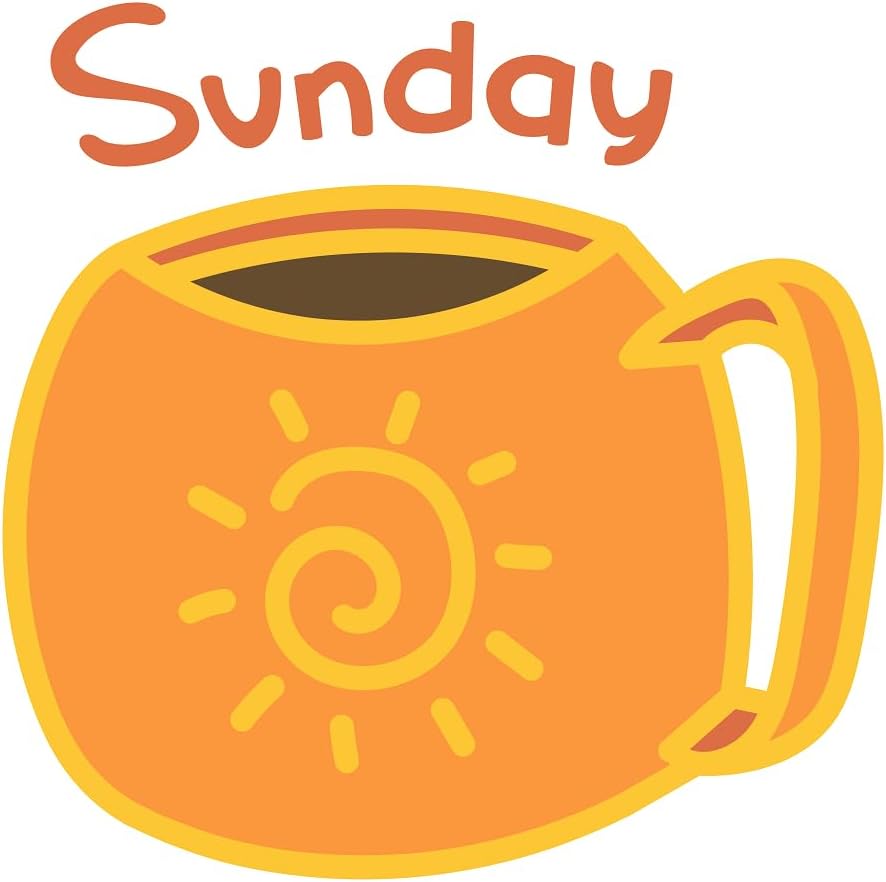 Inspirational Quote Sunday Tea Pot Motivational Sticker Vinyl Decal Motivation Stickers- 5" Vinyl Sticker Waterproof