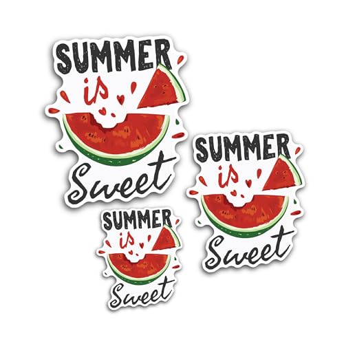 2 (Pieces) 3" and 5" Cupcake & 4th of July Text Sticker, Waterproof Vinyl Decals for Many Purpose Li