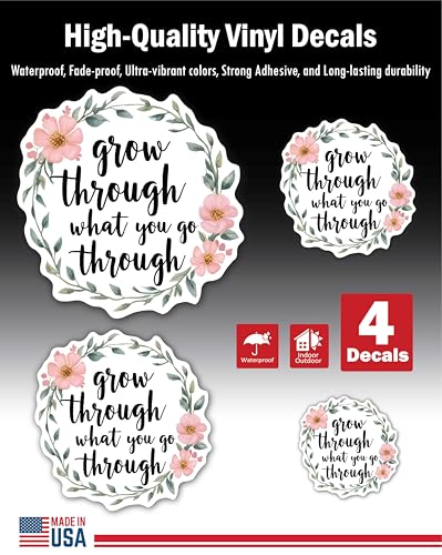 2 (Pieces) 3" and 5" Stickers n Decals You Can Do It - Motivational Sticker Vinyl Decal Sticker, Wat