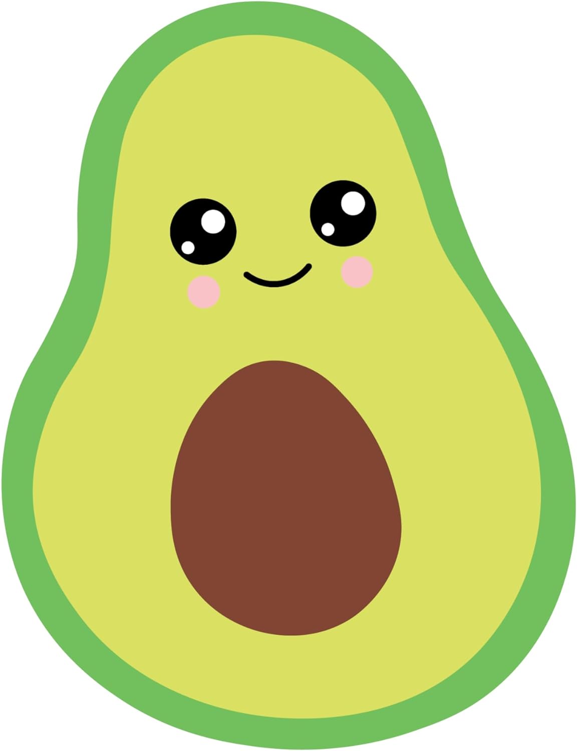 Inspirational Quote Cute Avocado with Egg Motivational Sticker Vinyl Decal Motivation Stickers- 5" Vinyl Sticker Waterproof