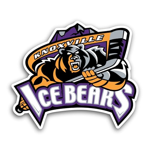 2 (Pieces) 3" and 5" Kn0xville Ice Bears Sticker, Waterproof Vinyl Decals for Many Purpose Like Cars
