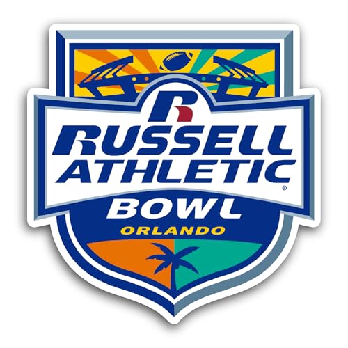 2 (Pieces) 3" and 5" Athletic B0wl Sticker, Waterproof Vinyl Decals for Many Purpose Like Cars, Truc