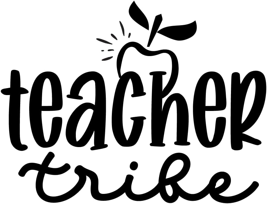 Inspirational Quote "Teacher Tribe," Motivational Sticker Vinyl Decal Motivation Stickers- 5" Vinyl Sticker Waterproof