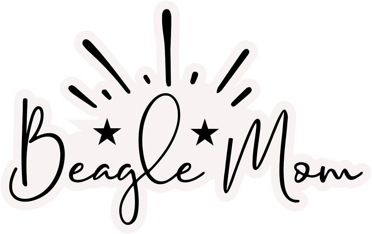 Inspirational Quote "Beagle Mom Star Sticker" Motivational Sticker Vinyl Decal Motivation Stickers- 5" Vinyl Sticker Waterproof