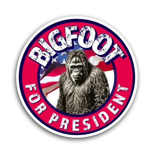 2 (Pieces) 3" and 5" Bigf00t for President Sticker, Waterproof Vinyl Decals for Many Purpose Like Ca