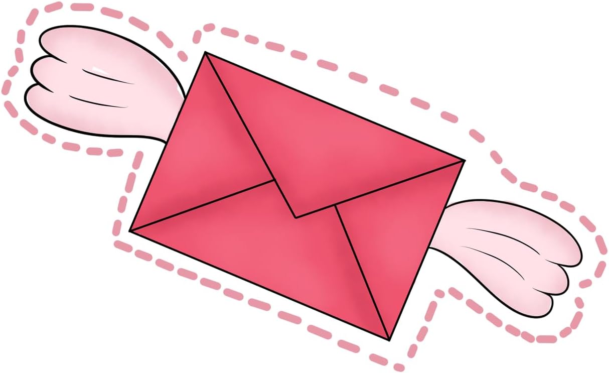 Inspirational Quote Flying Wings Mail Motivational Sticker Vinyl Decal Motivation Stickers- 5" Vinyl Sticker Waterproof