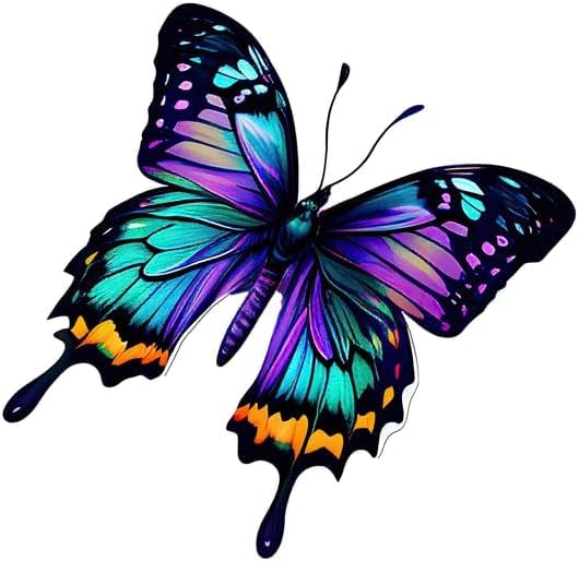 Inspirational Quote "Multicolor Butterfly" Motivational Sticker Vinyl Decal Motivation Stickers- 5" Vinyl Sticker Waterproof