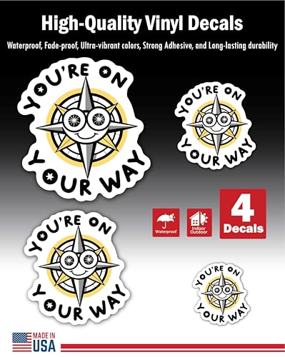 Inspirational Quote Think Positive - Motivational Sticker Vinyl Decal Motivation Stickers- 5" Vinyl 