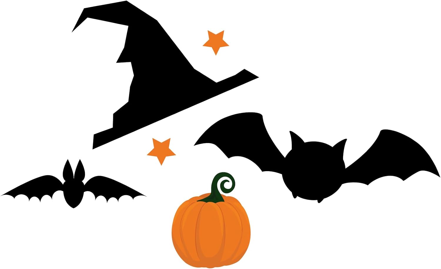 Inspirational Quote Pumpkin, Witch hat and Bat Halloween Sticker Motivational Sticker Vinyl Decal Motivation Stickers- 5" Vinyl Sticker Waterproof
