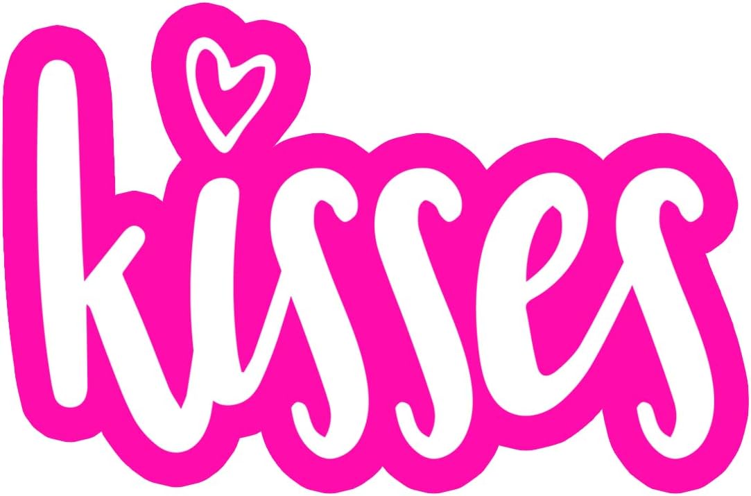 Inspirational Quote Kisses Motivational Sticker Vinyl Decal Motivation Stickers- 5" Vinyl Sticker Waterproof