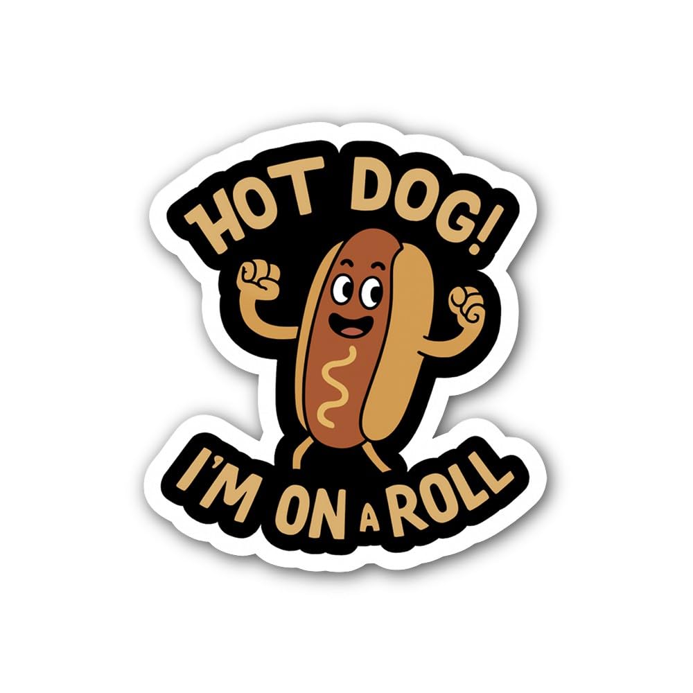 2 (Pieces) 3" and 5" Smoky Prime Rib by Window Light Sticker, Waterproof Vinyl Decals for Many Purpo