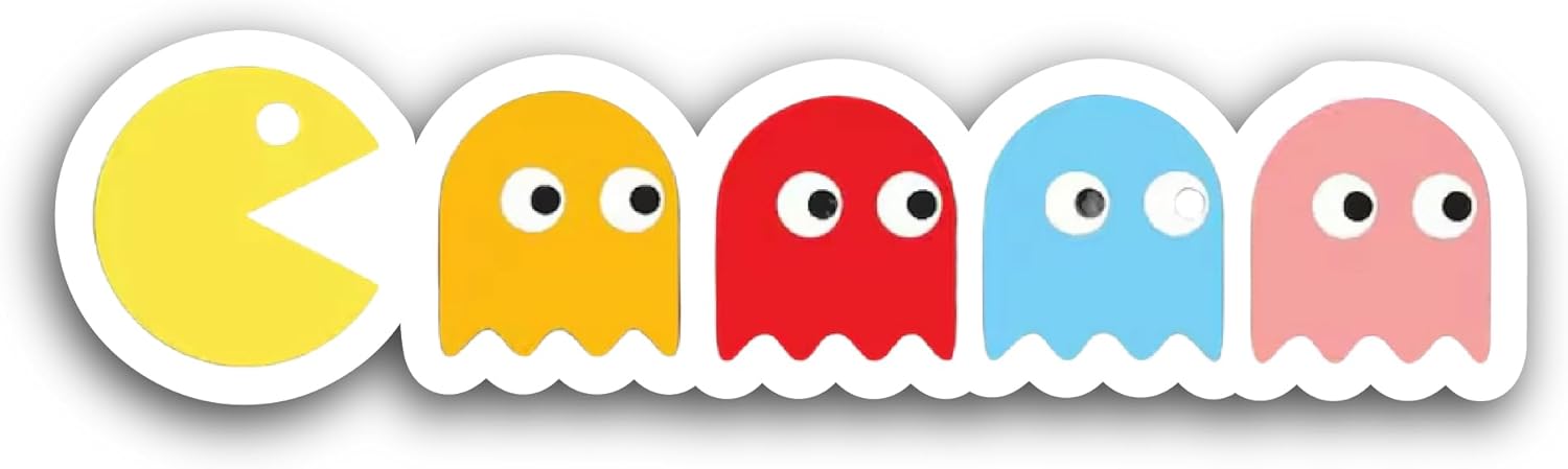 2 (Pieces) 3" and 5" Colorful Game Characters Sticker, Waterproof Vinyl Decals for Many Purpose Like Cars, Trucks, Laptops, Phones, Windows and More