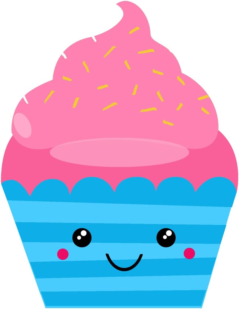 Inspirational Quote Strawberry Cupcake Motivational Sticker Vinyl Decal Motivation Stickers- 5" Vinyl Sticker Waterproof