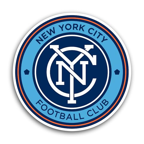 2 (Pieces) 3" and 5" New Y0rk City FC Sticker, Waterproof Vinyl Decals for Many Purpose Like Cars, T