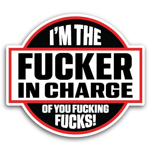 2 (Pieces) 3" and 5" I'm The Sticker, Waterproof Vinyl Decals for Many Purpose Like Cars, Trucks, La