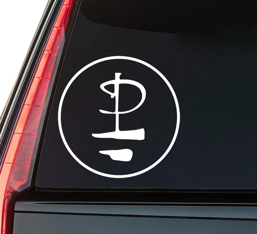 Pink Fl0yd Window Vinyl Decal Sticker 6" (White), Waterproof Vinyl Decals for Many Purpose Like Cars, Trucks, Laptops, Phones, Windows and More