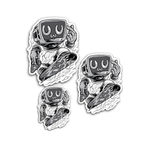 2 (Pieces) 3" and 5" Drift King Crown Sticker, Waterproof Vinyl Decals for Many Purpose Like Cars, T