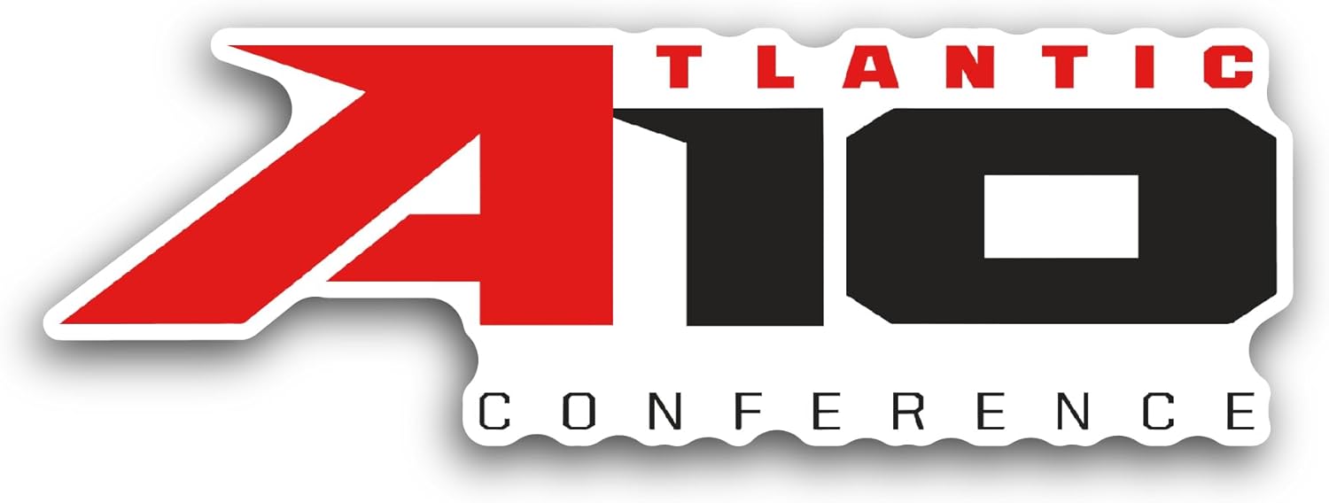 2 (Pieces) 3" and 5" Atlantic 10 Conference Sticker, Waterproof Vinyl Decals for Many Purpose Like Cars, Trucks, Laptops, Phones, Windows and More