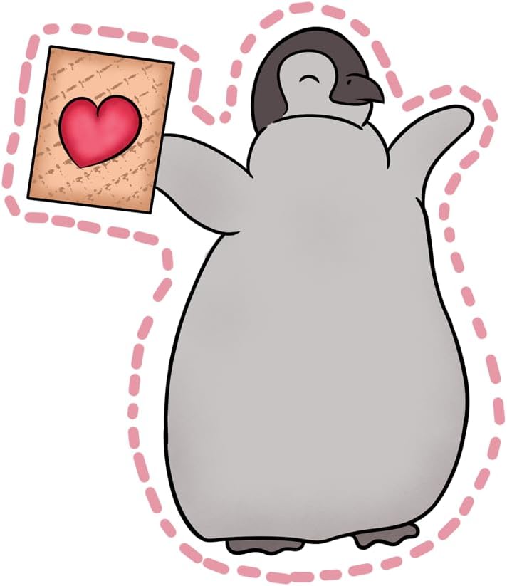 Inspirational Quote Penguin Cute Clipart Motivational Sticker Vinyl Decal Motivation Stickers- 5" Vinyl Sticker Waterproof