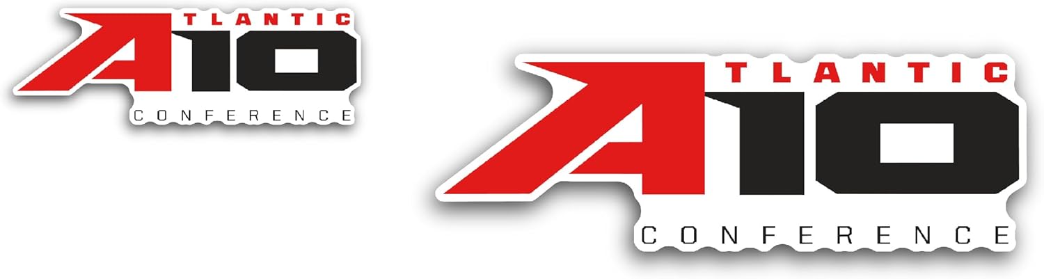 2 (Pieces) 3" and 5" Atlantic 10 Conference Sticker, Waterproof Vinyl Decals for Many Purpose Like Cars, Trucks, Laptops, Phones, Windows and More