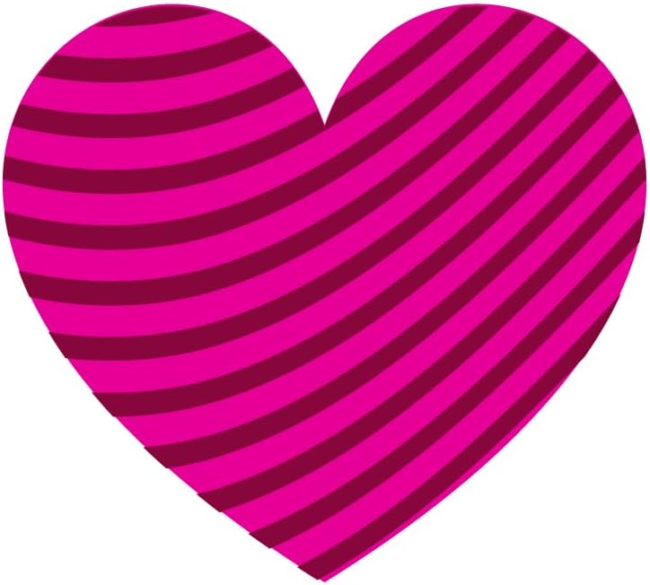 Inspirational Quote Pink Striped Heart Motivational Sticker Vinyl Decal Motivation Stickers- 5" Vinyl Sticker Waterproof