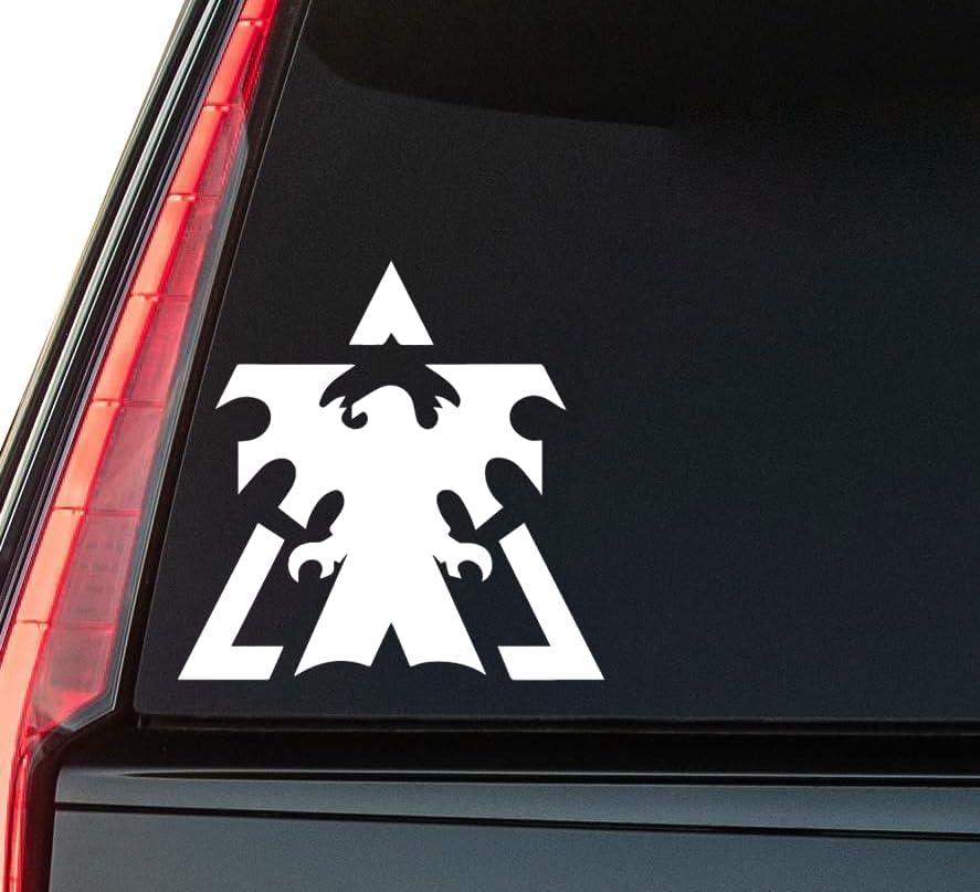 Starcraft Terran Window Vinyl Decal Sticker 6" (White), Waterproof Vinyl Decals for Many Purpose Like Cars, Trucks, Laptops, Phones, Windows and More
