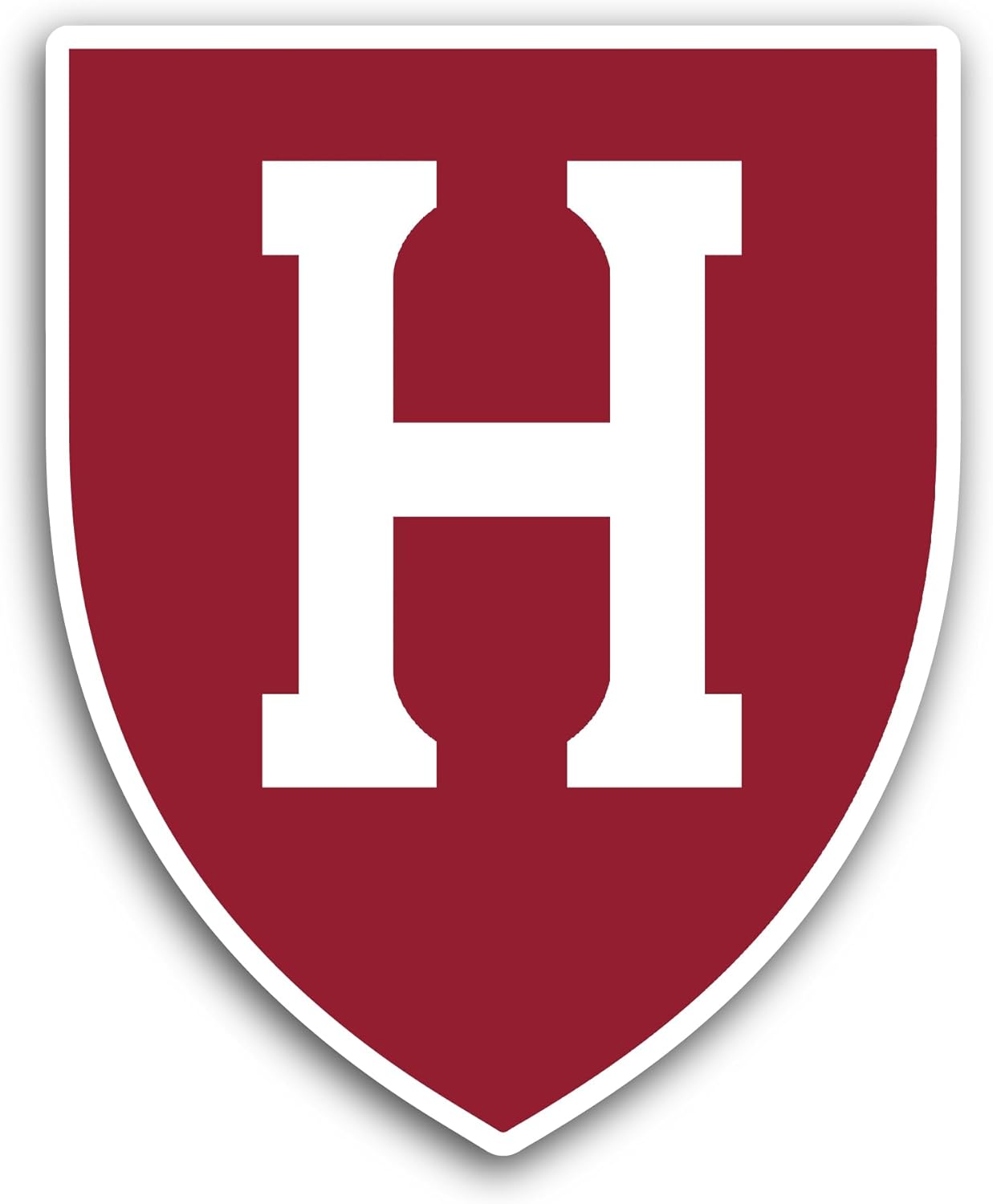 2 (Pieces) 3" and 5" Harvard Crims0n Sticker, Waterproof Vinyl Decals for Many Purpose Like Cars, Trucks, Laptops, Phones, Windows and More