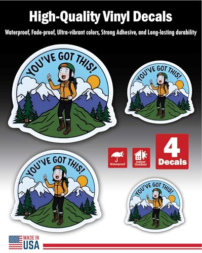 Inspirational Quote Ambitious Motivational Sticker Vinyl Decal Motivation Stickers- Choose in 3”, 5”