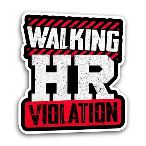 2 (Pieces) 3" and 5" Hr Violation Sticker, Waterproof Vinyl Decals for Many Purpose Like Cars, Truck