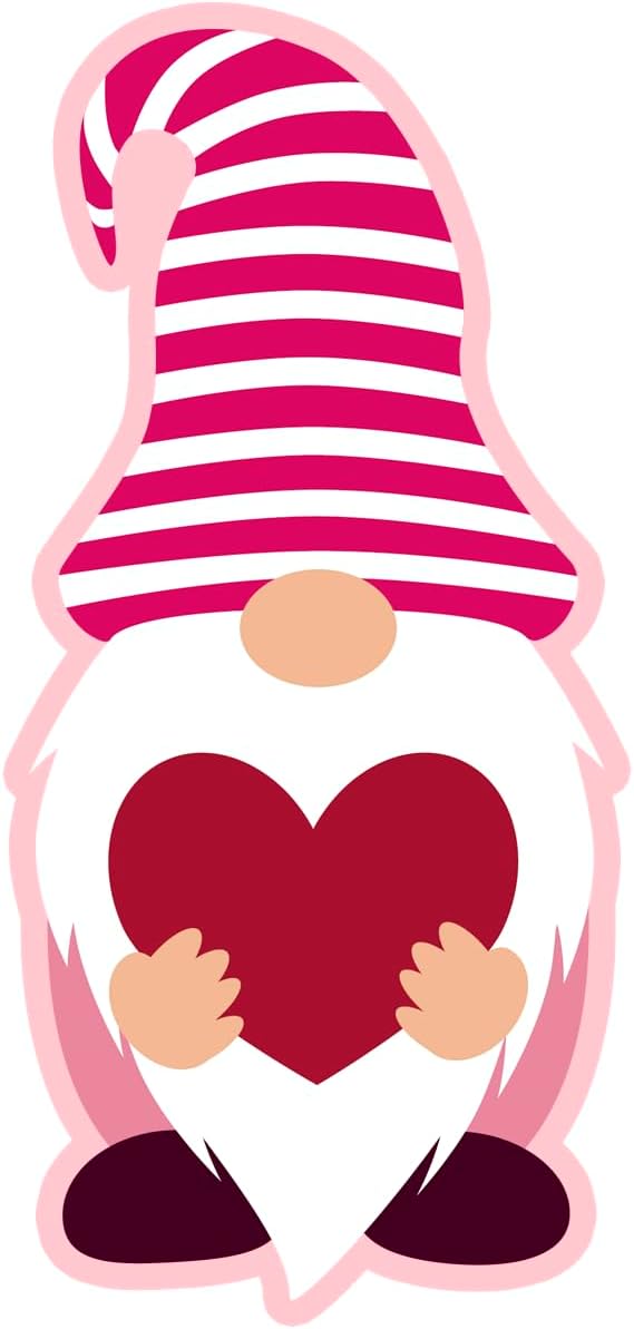 Inspirational Quote Pink Gnome Love Show Motivational Sticker Vinyl Decal Motivation Stickers- 5" Vinyl Sticker Waterproof