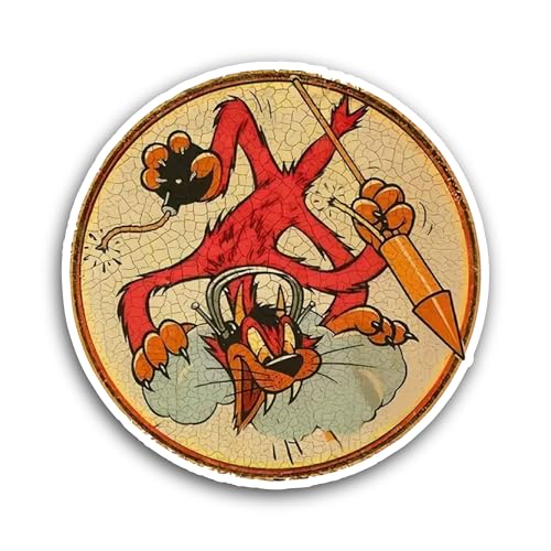 2 (Pieces) 3" and 5" Rocket Cat Sticker, Waterproof Vinyl Decals for Many Purpose Like Cars, Trucks,