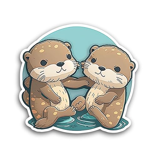 2 (Pieces) 3" and 5" Cute Tea Cup Sticker, Waterproof Vinyl Decals for Many Purpose Like Cars, Truck