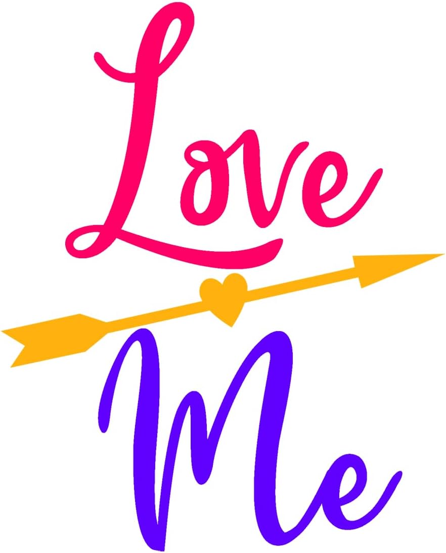 Inspirational Quote Love Me Motivational Sticker Vinyl Decal Motivation Stickers- 5" Vinyl Sticker Waterproof