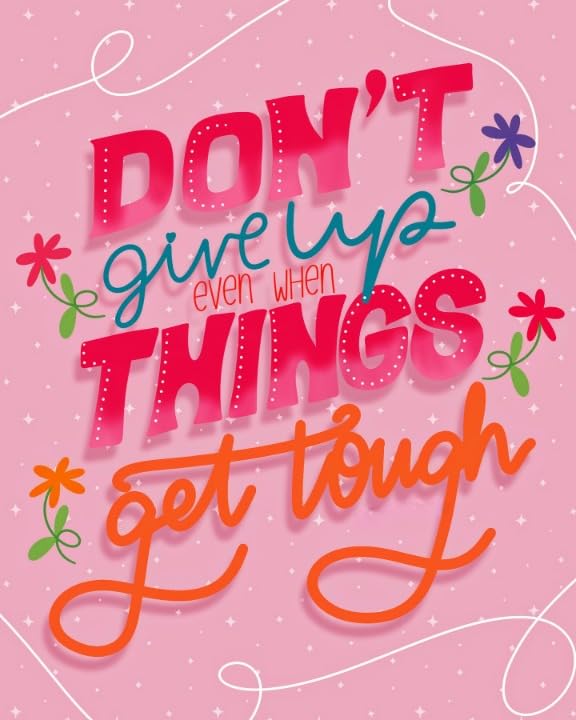 Inspirational Quote Pink and Blue DNA Molecule Motivational Sticker Vinyl Decal Motivation Stickers-