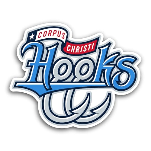 2 (Pieces) 3" and 5" C0rpus Christi Hooks Sticker, Waterproof Vinyl Decals for Many Purpose Like Car