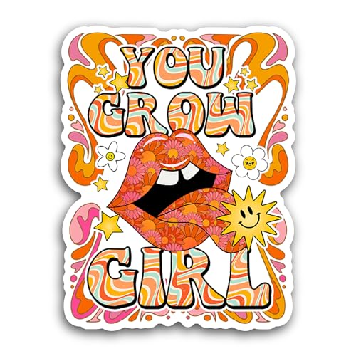 2 (Pieces) 3" and 5" You Grow Sticker, Waterproof Vinyl Decals for Many Purpose Like Cars, Trucks, L