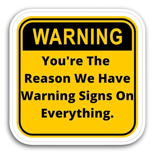 2 (Pieces) 3" and 5" You're The Reason Sticker, Waterproof Vinyl Decals for Many Purpose Like Cars, 