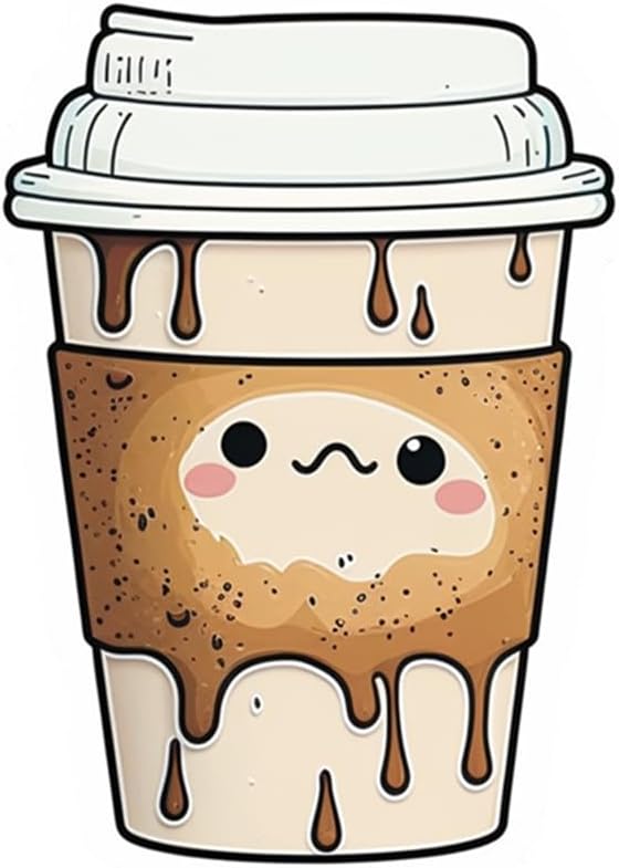 Inspirational Quote "Coffee - Sticker" Motivational Sticker Vinyl Decal Motivation Stickers- 5" Vinyl Sticker Waterproof