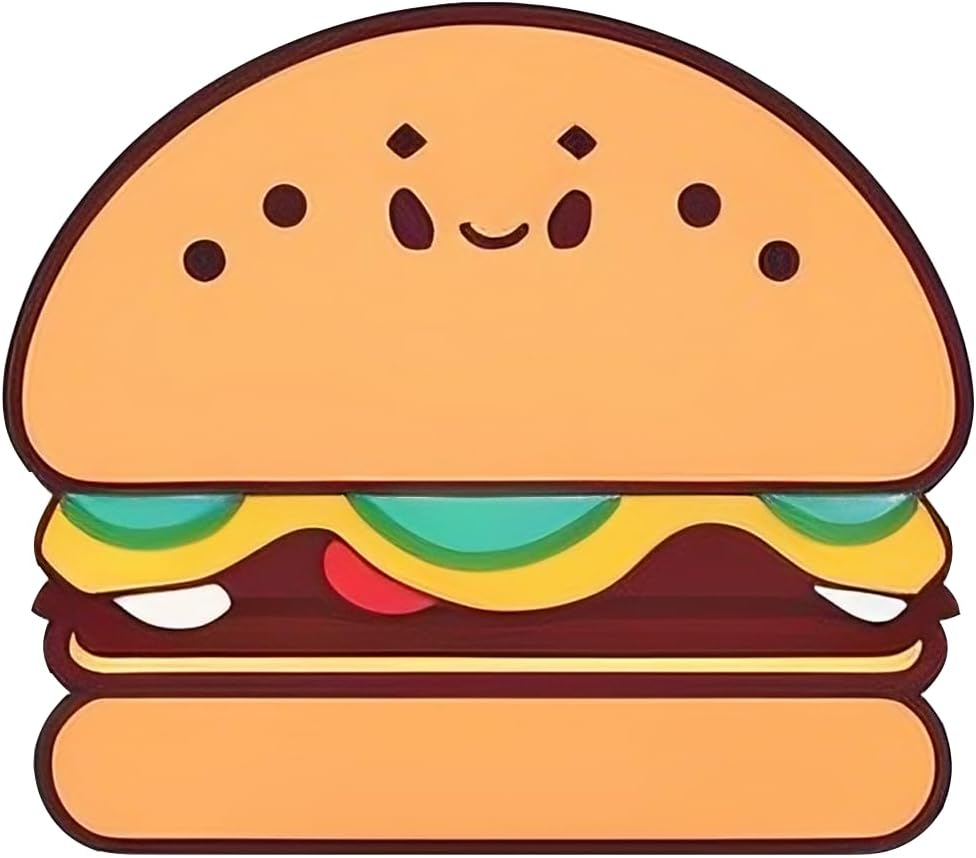 Inspirational Quote Cute Burger Vector Motivational Sticker Vinyl Decal Motivation Stickers- 5" Vinyl Sticker Waterproof