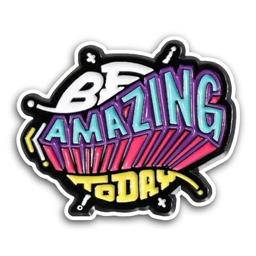 2 (Pieces) 3" and 5" Be Amazing Today Sticker, Waterproof Vinyl Decals for Many Purpose Like Cars, T