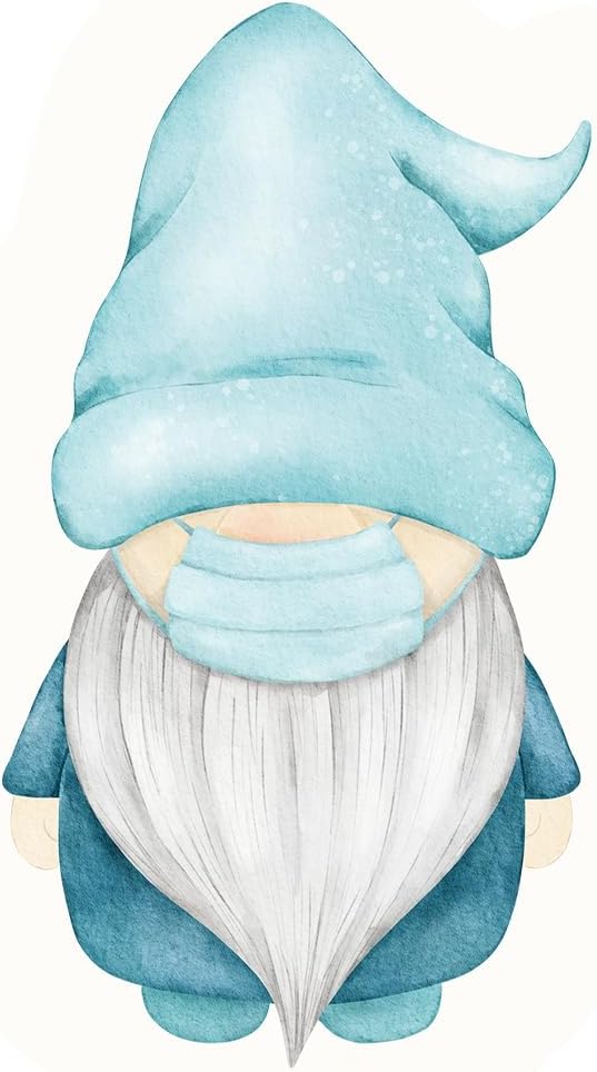 Inspirational Quote "Nurse Gnome with Medical Mask" Motivational Sticker Vinyl Decal Motivation Stickers- 5" Vinyl Sticker Waterproof