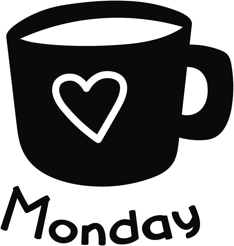 Inspirational Quote Monday - Motivational Sticker - Cute Vinyl Decal Motivation Stickers- 5" Vinyl Sticker Waterproof