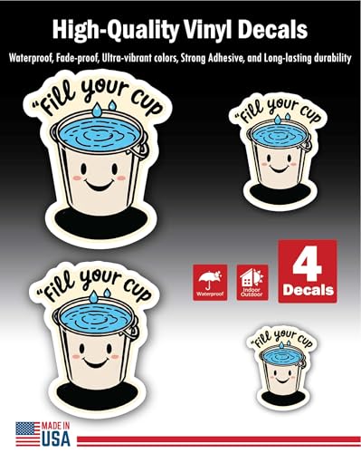 Inspirational Quote Smile and Shine Motivational Sticker - Vinyl Decal Motivation Stickers- 5" Vinyl