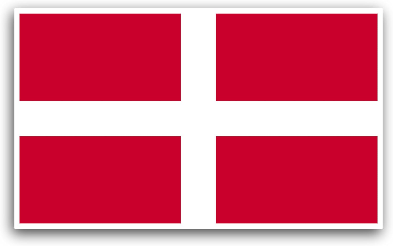 2 (Pieces) 3" and 5" Sovereign Military Order of Malta Flag Sticker, Waterproof Vinyl Decals for Many Purpose Like Cars, Trucks, Laptops, Phones, Windows and More
