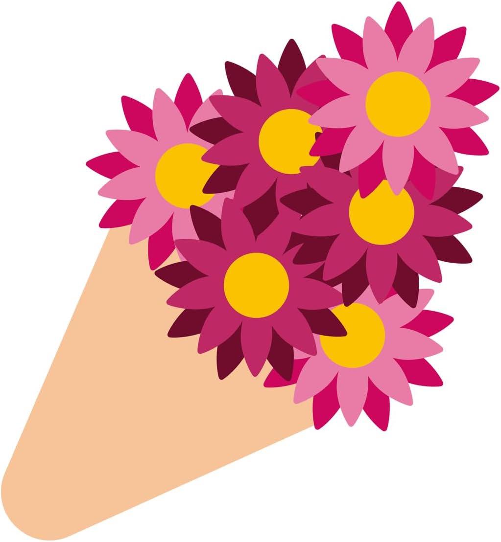 Inspirational Quote Bouquet of Flowers Motivational Sticker Vinyl Decal Motivation Stickers- 5" Vinyl Sticker Waterproof