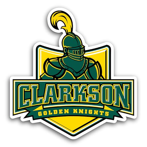 2 (Pieces) 3" and 5" Clarks0n G0lden Knights Sticker, Waterproof Vinyl Decals for Many Purpose Like 