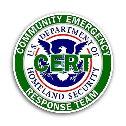 2 (Pieces) 3" and 5" Community Emergency Sticker, Waterproof Vinyl Decals for Many Purpose Like Cars