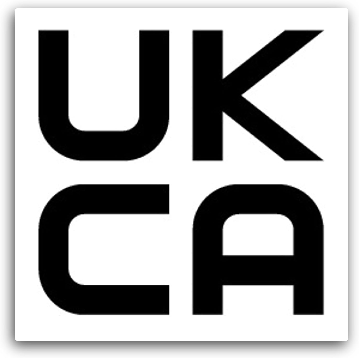 2 (Pieces) 3" and 5" UKCA Sticker, Waterproof Vinyl Decals for Many Purpose Like Cars, Trucks, Laptops, Phones, Windows and More