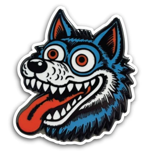 2 (Pieces) 3" and 5" Blue Fox Sticker, Waterproof Vinyl Decals for Many Purpose Like Cars, Trucks, L