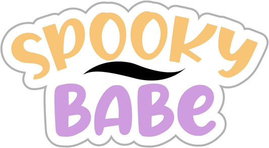 Inspirational Quote Spooky Babe Motivational Sticker Vinyl Decal Motivation Stickers- 5" Vinyl Sticker Waterproof